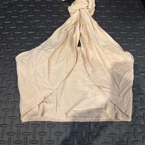 NWT • Cotton Cream Halter Top RW2 - Picture 2 of 2